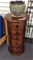 UNIQUE ROUND STAND WITH SIX DRAWERS