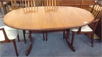 MID CENTURY G-PLAN DINING TABLE WITH POP UP LEAF