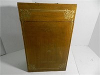 Wooden Book Shaped Liquor Decanter