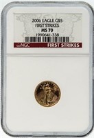 2006 MS70 First Strike American Eagle $5 Gold Pc.