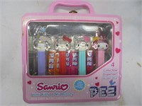 Hello Kitty & My Melody PEZ in metal box