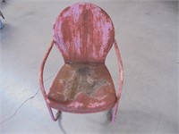 Clam Shell Metal Chair
