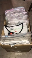 Box of new old stock tennis shirts for men and