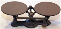 #2 balance scale w/ brass face. Overall length