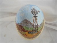 Hand Painted Ostrich Egg