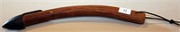 Dibble w/wooden handle w/iron tip. Overall 18"l,