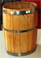 Wooden nail keg.  12" top diameter, 16.625" height