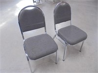 Lot of 2 Padded Chairs