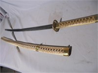 Sword with snake skin like scabbard