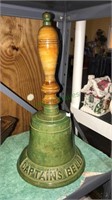 Large captains Bell 15 inches tall works fine,