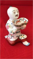 Herend hand-painted porcelain China man Salt, 4