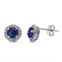 Gorgeous 2.00 ct Sapphire Solitaire Earrings