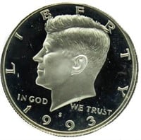 1993-S Gem BU Kennedy Silver Proof Half Dollar