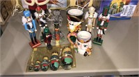 Group of Christmas decorations including