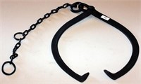 Small log hook on chain-hook side 17.5"chain-25"