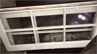 Pair of six pane window panels with all the