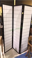 Three panel room divider, 71 and each panel is 18
