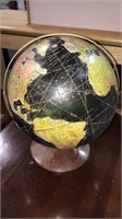 Rand McNally world globe, vintage, 15 1/2 inches