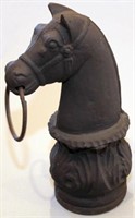 Horse head hitching post top-7" nose to back