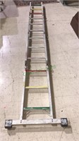 12 foot warner fold up ladder, with stabilization