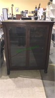 Mahogany empire style bookcase with adjustable