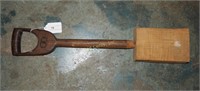 Vintage Primitive Wood Handle Hammer Maul