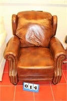 Craftmaster Leather Wingback Manual Recliner