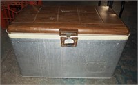 Vintage Aluminum Ice Chest & 1 Gal Jug