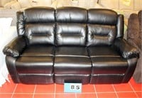 Banded Leather Sheldon 2 Recliner Sofa