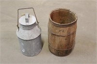 Railroad Water Jug & Nail Keg