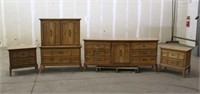 Bedroom Set (2) Approx 26"x17"x25", 19"x72"x32" &