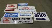 (6) Advertising Signs - (1) Dupont, (2) Standox,
