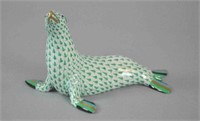 HEREND GREEN FISHNET SEAL