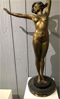 Bronze Sculpture Of Nude Signed Philippe