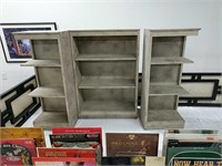 Vintage 3 Section Bookcase