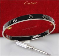 18K White Gold Cartier Love Bracelet