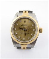 Lady's 18K, Stainless Rolex Oyster Perpetual Watch