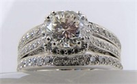 18K White Gold Tacori Diamond Ring, 2CT