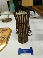 Mid-century Modern Split Bamboo Table Lamp