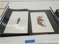 Sketchbook With Various Artist Signed Prints