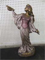 AUSTIN PRODUCTIONS LADY WITH BIRD SCULPTURE