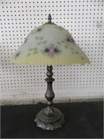 REVERSE PAINTED PARLOR LAMP 20"T