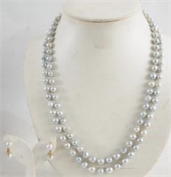 SOUTH SEA PEARL NECKLACE & EARRING SET