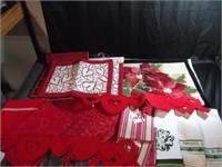 Large Lot of Holiday Fabric/Towel Items
