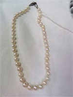 STERLING PEARL NECKLACE 12"