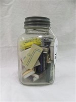 VINTAGE MASON JAR 8.5"T