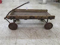 ANTIQUE PRIMITIVE "AERO FLYER" WOOD WAGON