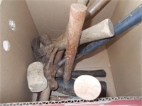 Misc box of hammers..