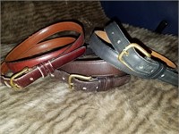 Three Vintage Coach New York City Belts