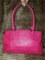 Coach Raspberry Pink Leather Handbag